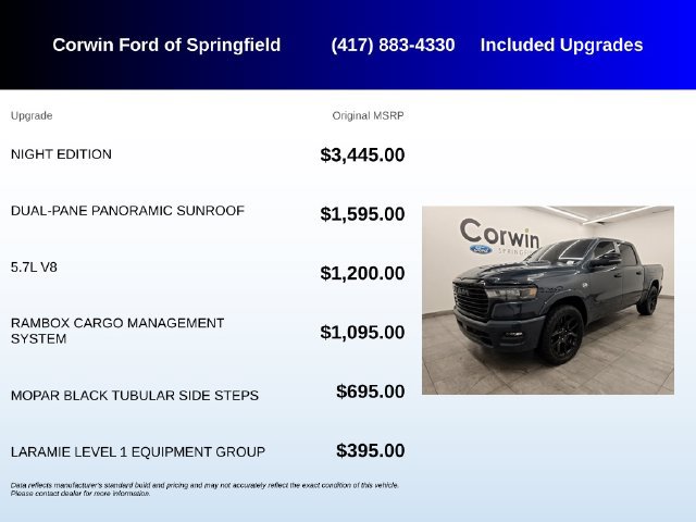 Used 2026 RAM 1500 Laramie w/ Night Edition AWD/4WD image 5