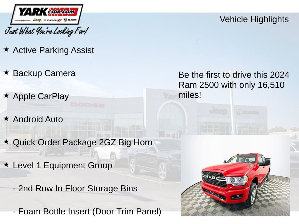 Certified 2024 RAM 2500 Big Horn w/ Sport Appearance Package image 13