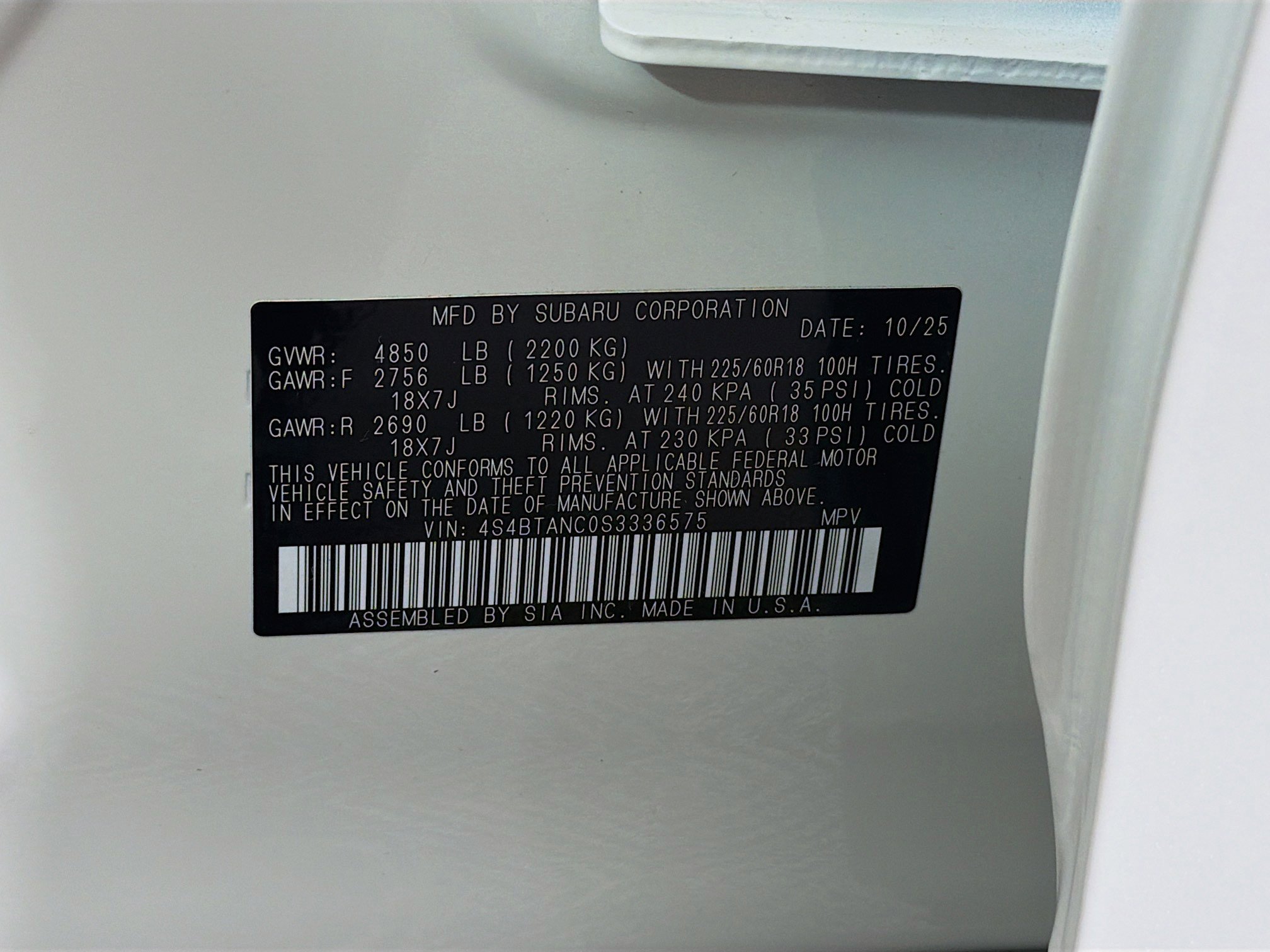 Used 2025 Subaru Outback Limited image 32