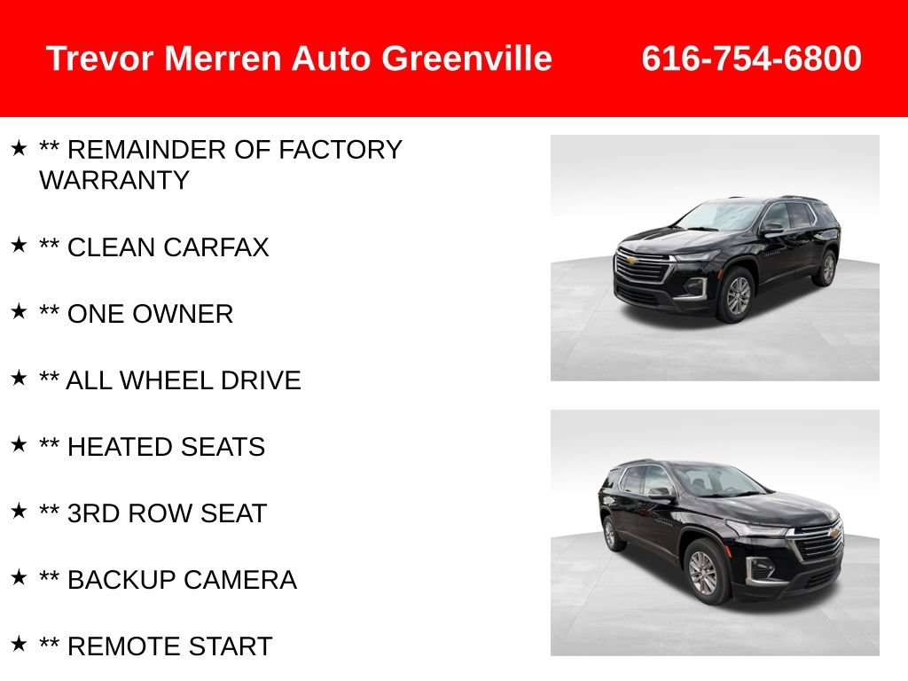 Used 2023 Chevrolet Traverse LT AWD/4WD image 7
