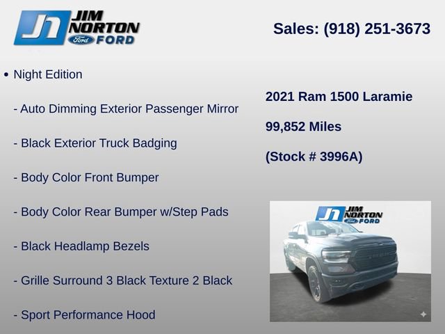 Used 2021 RAM 1500 Laramie w/ Night Edition AWD/4WD image 17