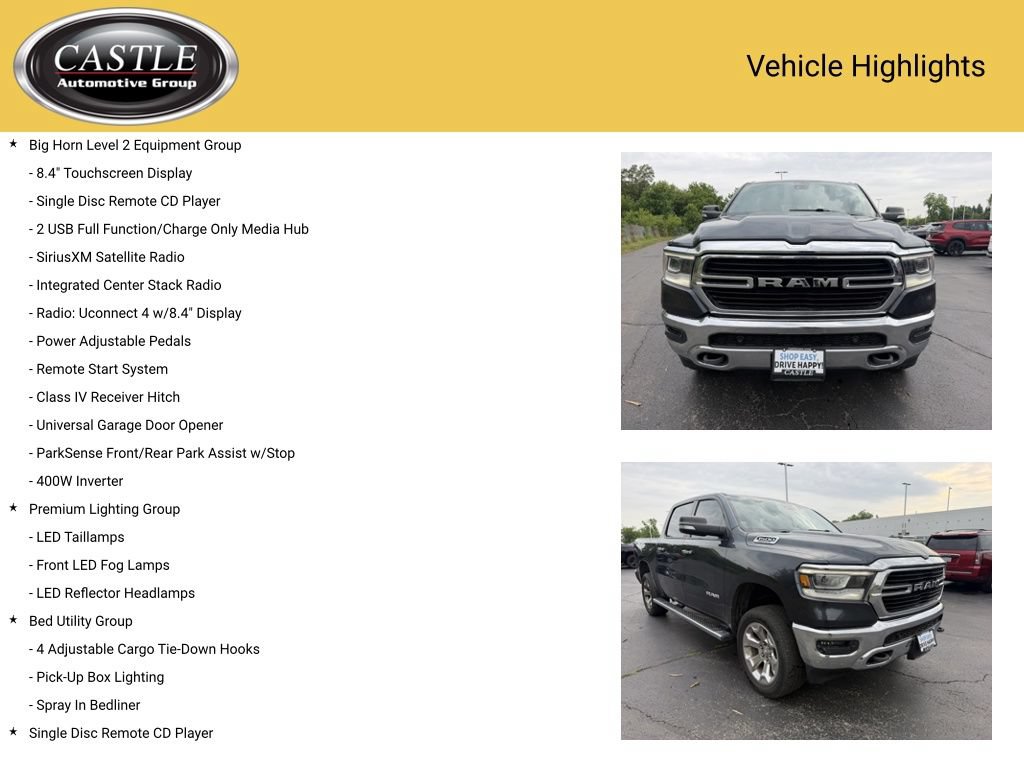 Used 2019 RAM 1500 Big Horn AWD/4WD image 7