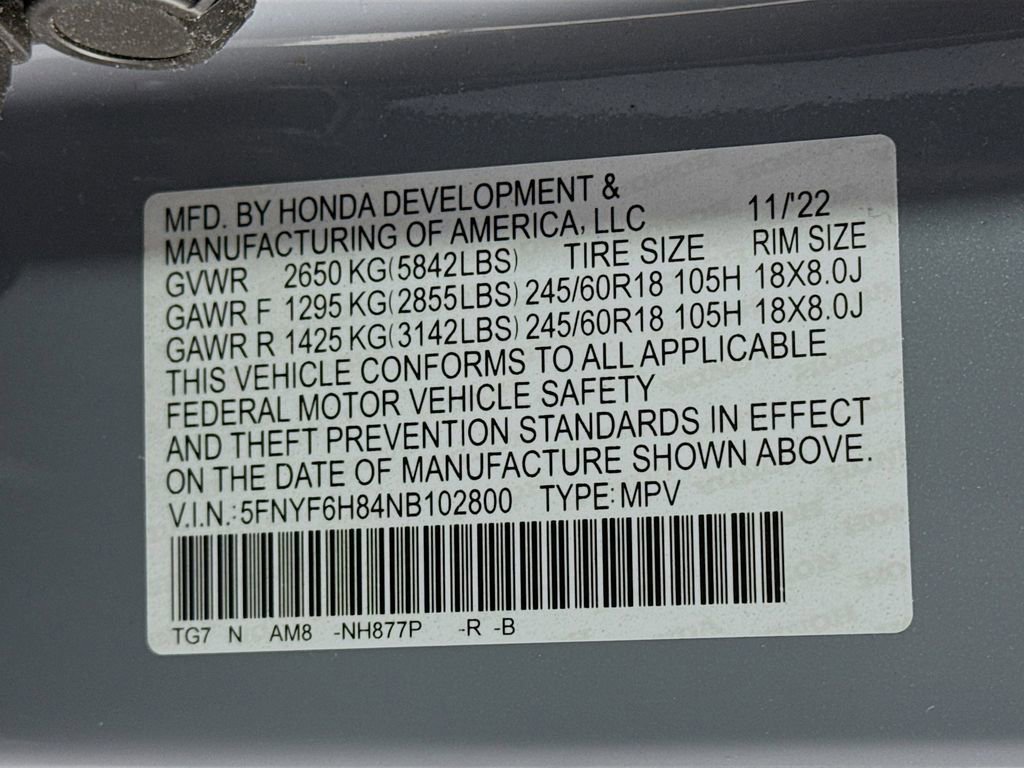 Certified 2022 Honda Pilot TrailSport image 33