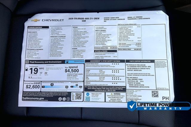 New 2026 Chevrolet Colorado Z71 w/ Z71 Convenience Package 2 AWD/4WD image 15