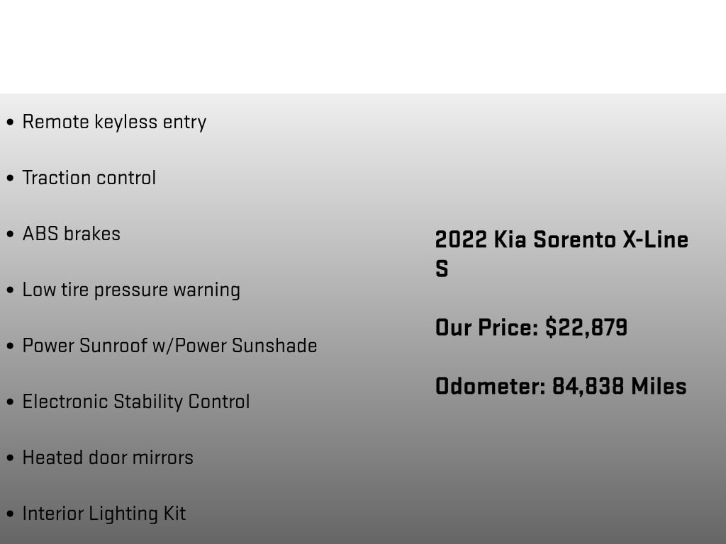 Used 2022 Kia Sorento S w/ Panoramic Sunroof Package AWD/4WD image 18
