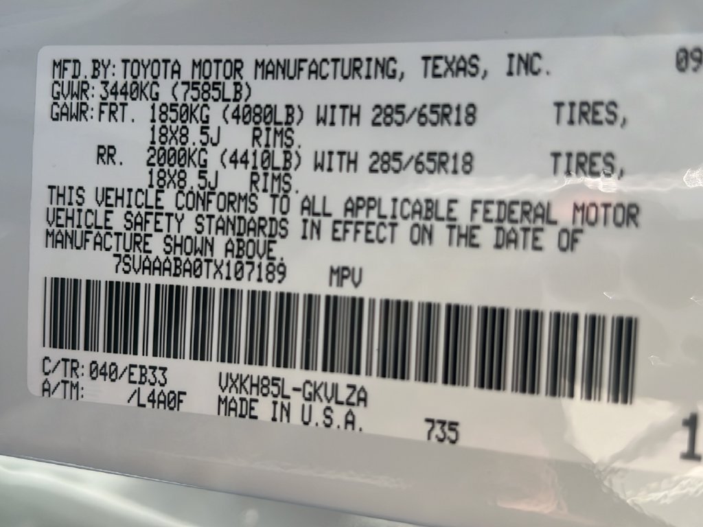 New 2026 Toyota Sequoia TRD Pro AWD/4WD image 26