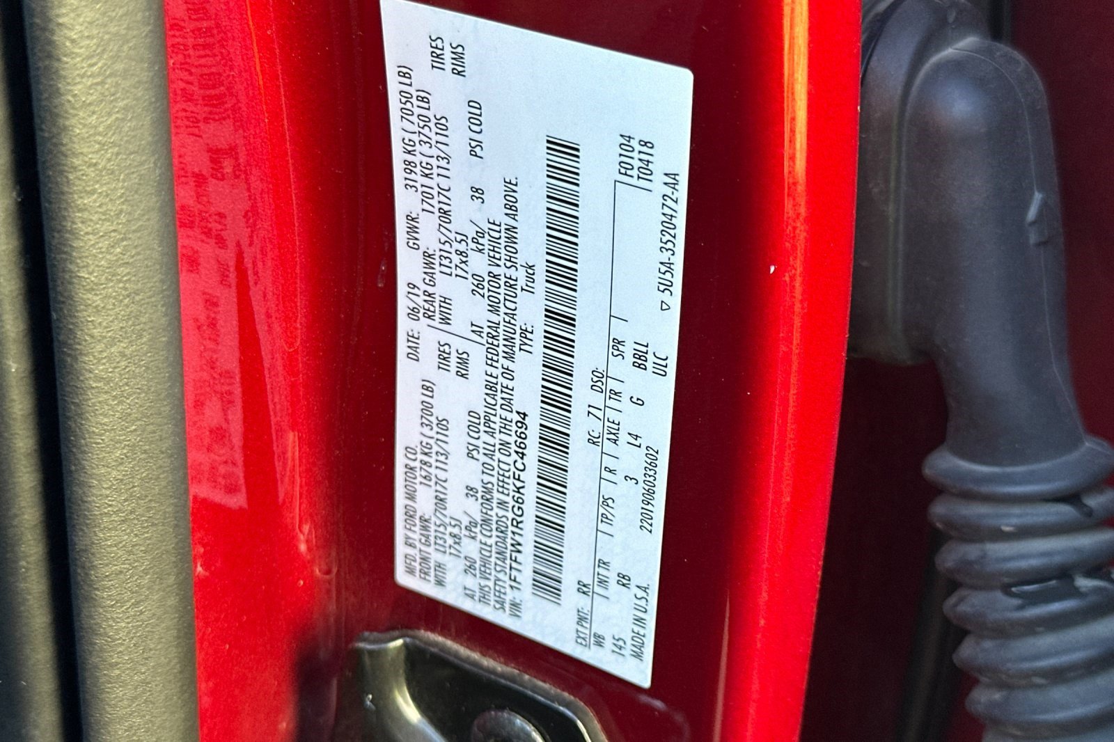 Used 2019 Ford F150 Raptor w/ Equipment Group 802A Luxury image 39