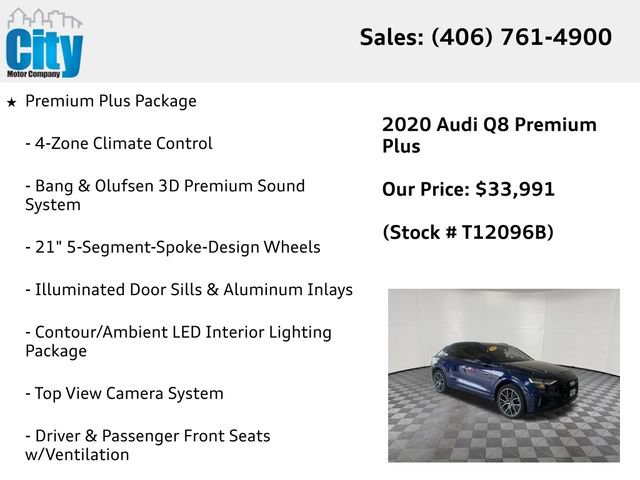 Used 2020 Audi Q8 Premium Plus w/ Premium Plus Package AWD/4WD image 25