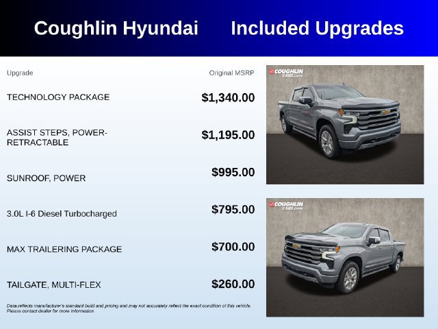Used 2025 Chevrolet Silverado 1500 High Country w/ Technology Package AWD/4WD image 3