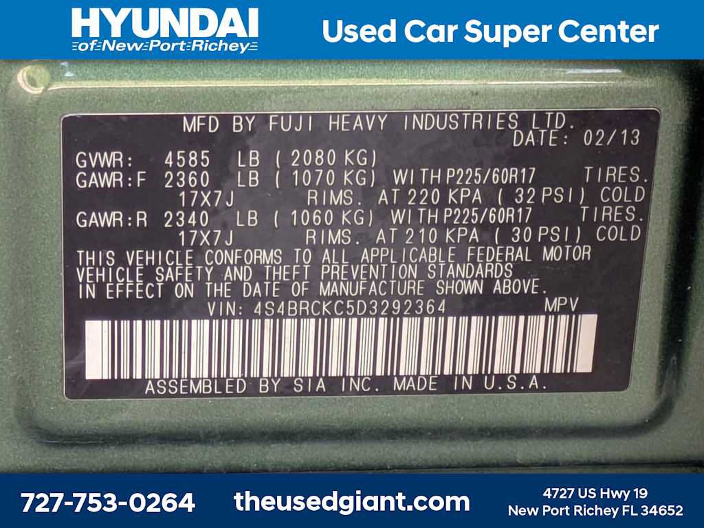 Used 2013 Subaru Outback 2.5i Limited w/ Moonroof Pkg AWD/4WD image 38