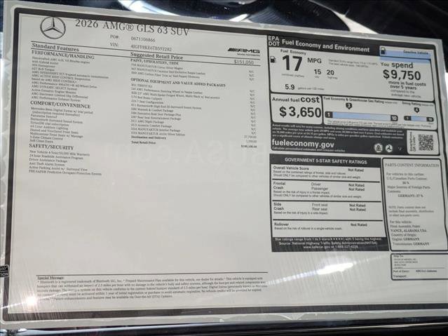 New 2026 Mercedes-Benz GLS 63 AMG 4MATIC image 20