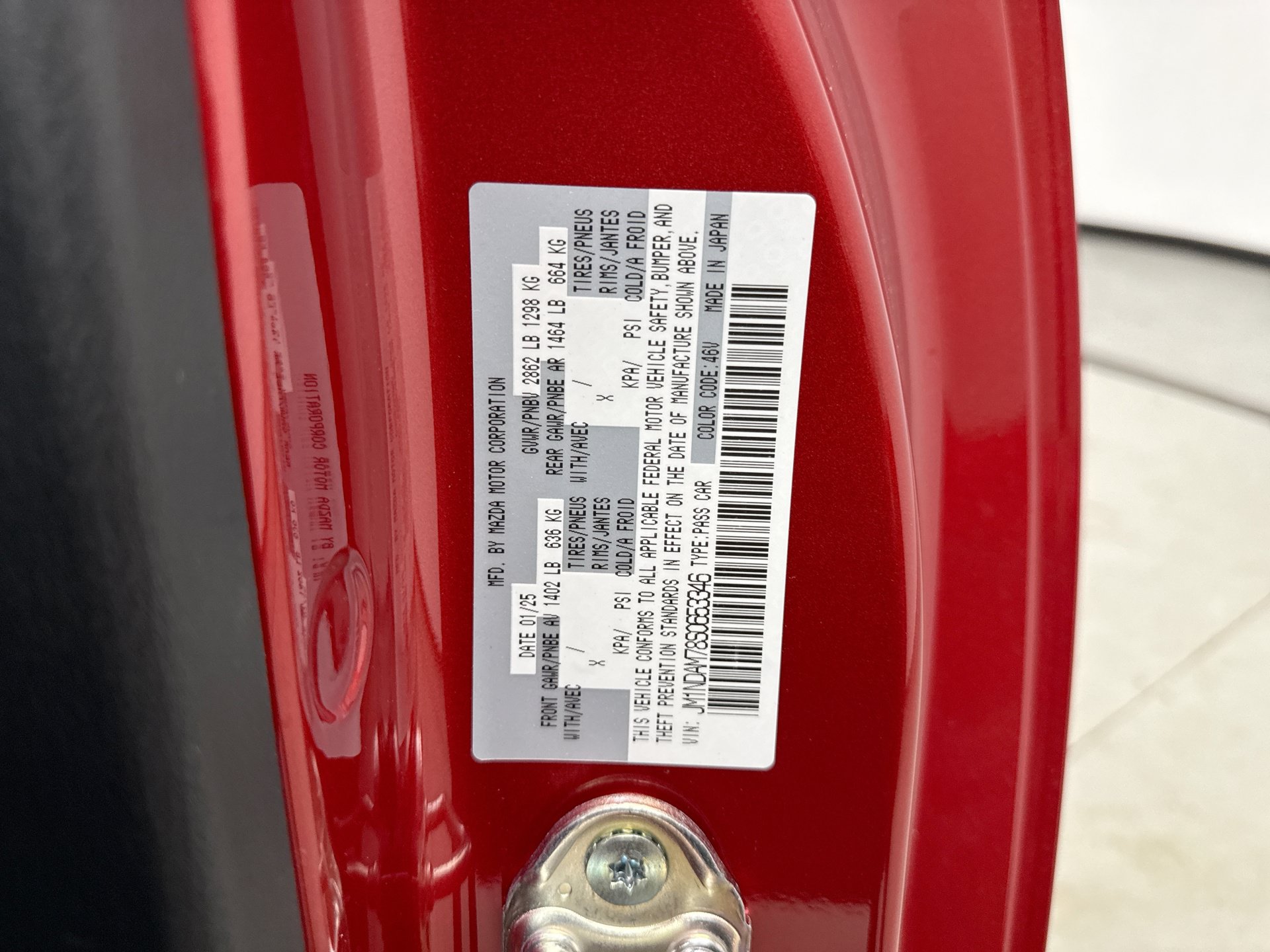 Used 2025 MAZDA MX-5 Miata RF Grand Touring w/ Weather Package RWD image 19