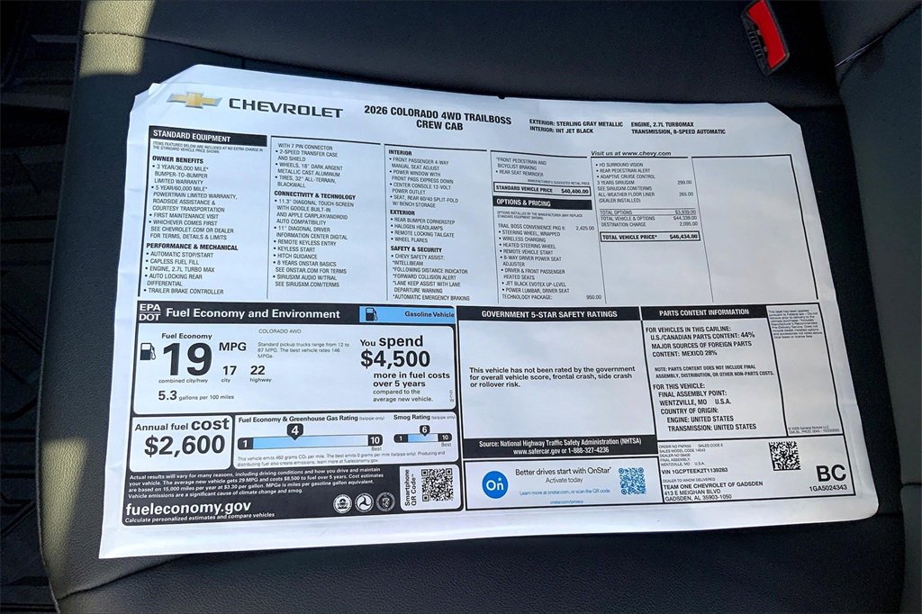 New 2026 Chevrolet Colorado Trail Boss image 16