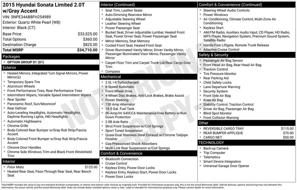 Used 2015 Hyundai Sonata Limited 2.0T image 12