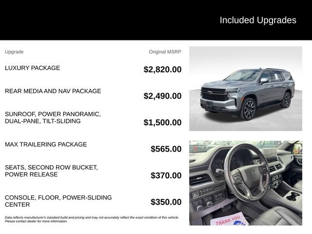 Certified 2021 Chevrolet Tahoe RST w/ Luxury Package AWD/4WD image 5
