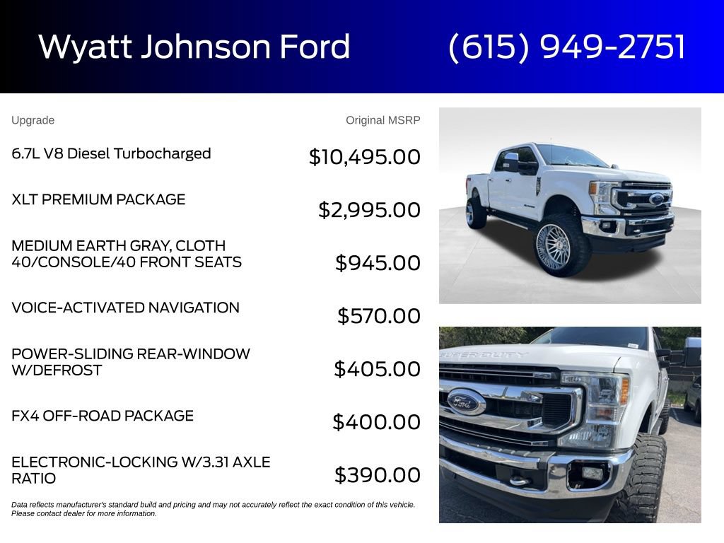 Used 2021 Ford F250 XLT w/ XLT Premium Package AWD/4WD image 5