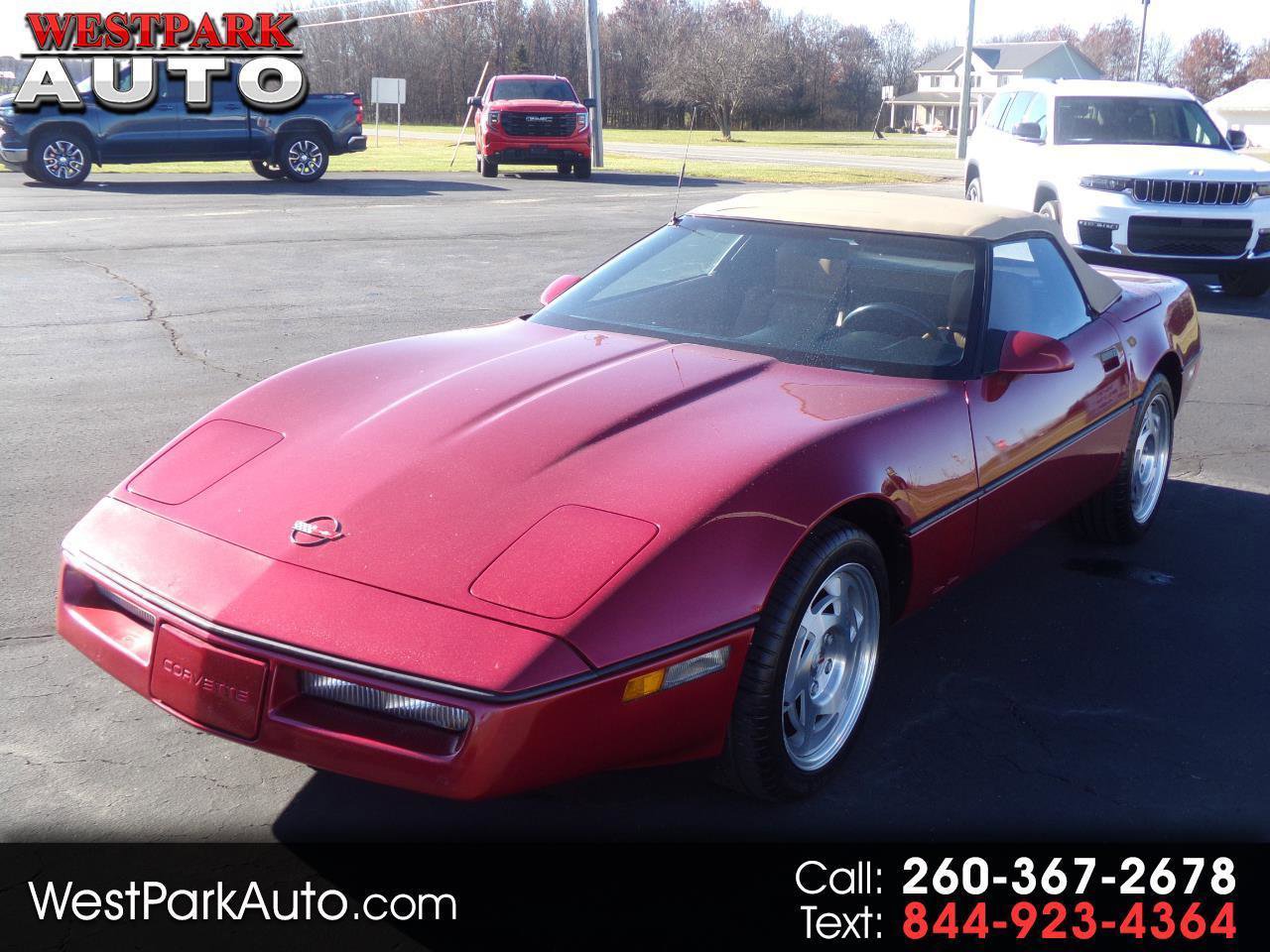 Used 1990 Chevrolet Corvette Convertible