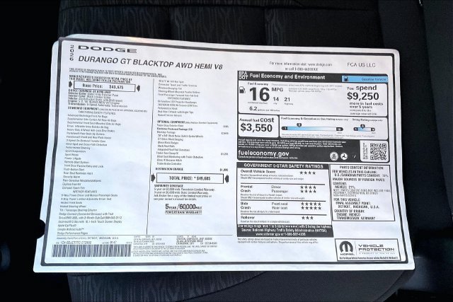 New 2026 Dodge Durango GT w/ Blacktop Package AWD/4WD image 16