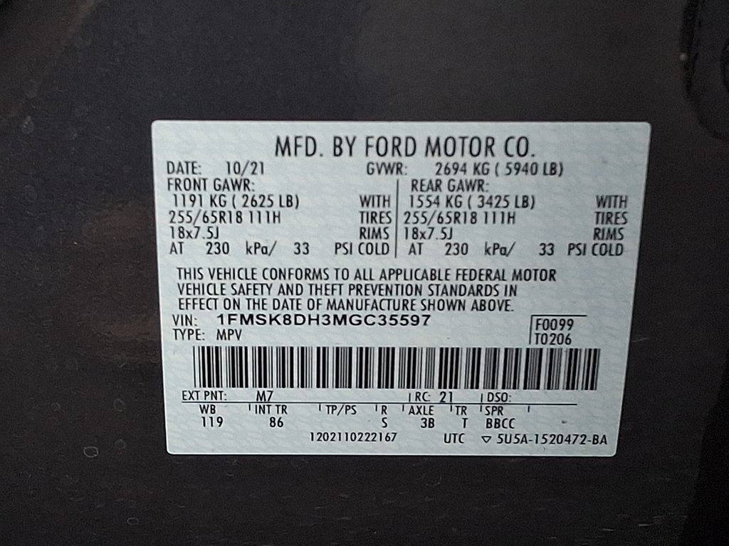 Used 2021 Ford Explorer XLT w/ Class III Trailer Tow Package AWD/4WD image 27