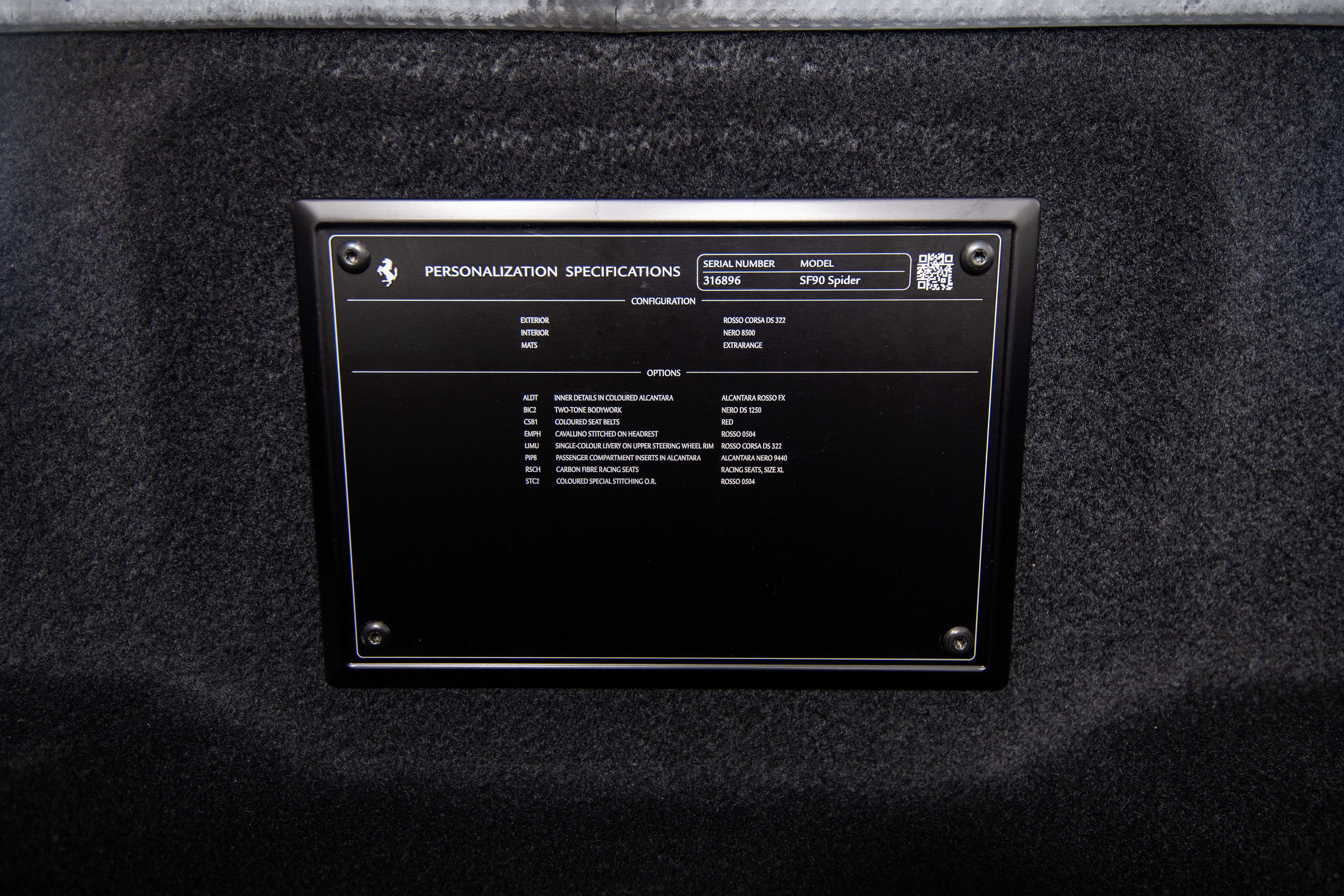 Certified 2025 Ferrari SF90 Spider image 20