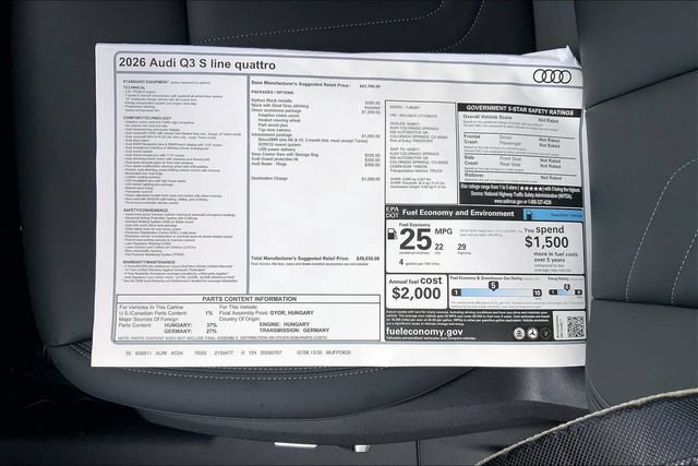 New 2026 Audi Q3 quattro 2.0T AWD/4WD image 12