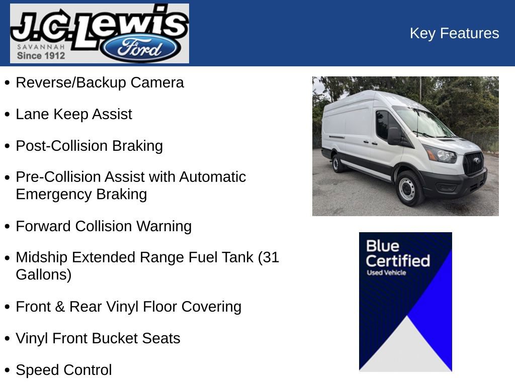 Certified 2024 Ford Transit 350 148 High Roof Extended w/ Load Area Protection Package image 25