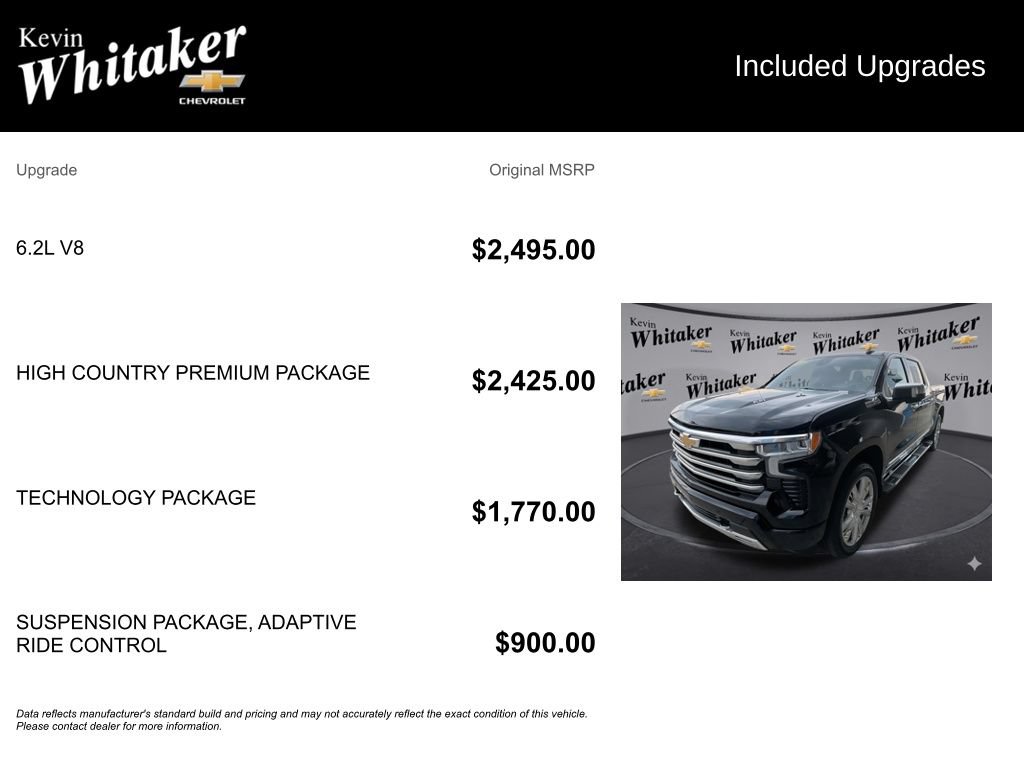 Certified 2023 Chevrolet Silverado 1500 High Country w/ High Country Premium Package AWD/4WD image 36