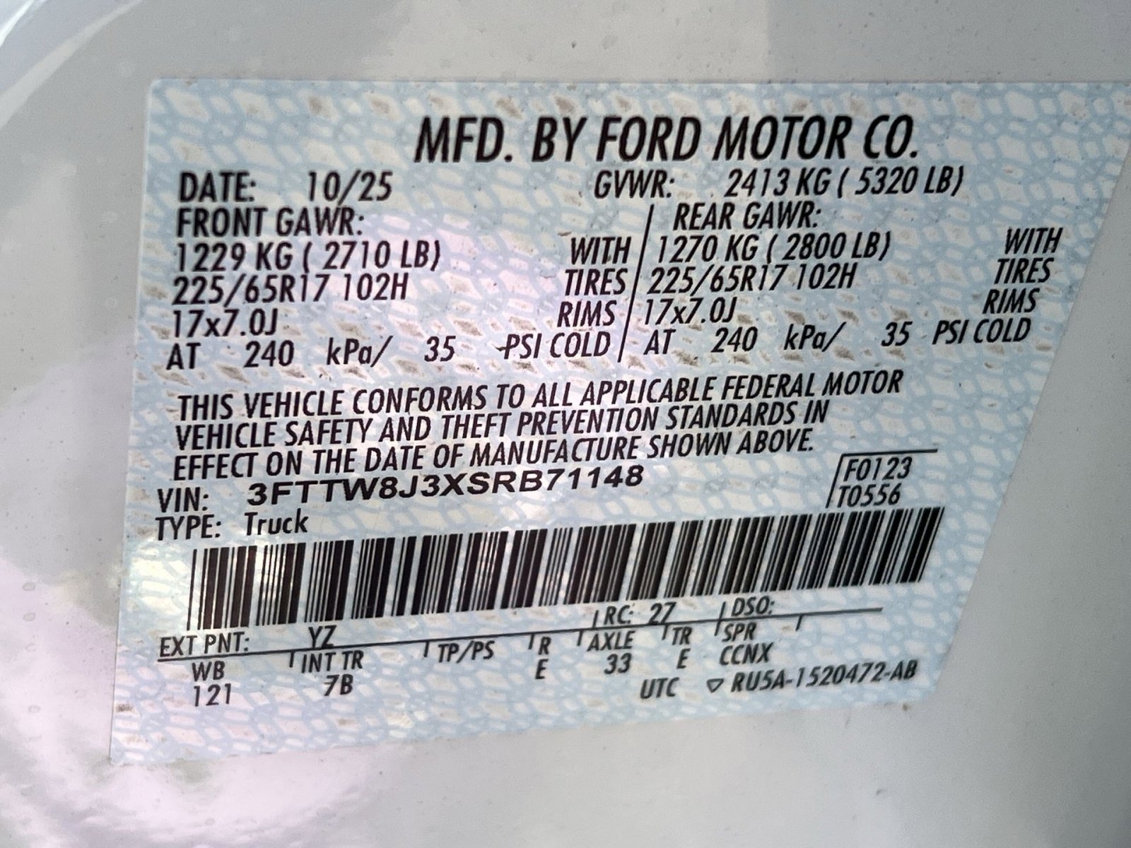 New 2025 Ford Maverick XLT w/ Equipment Group 301A image 27