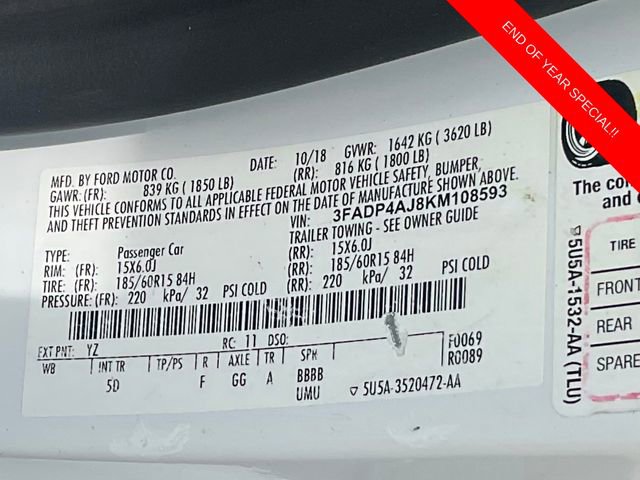 Used 2019 Ford Fiesta S image 19