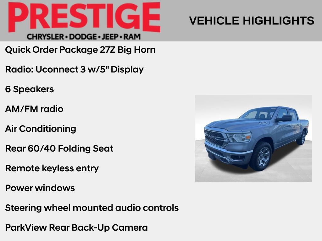 Used 2022 RAM 1500 Big Horn AWD/4WD image 2