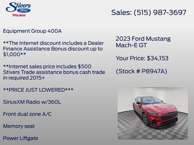Certified 2023 Ford Mustang Mach-E GT AWD/4WD image 8