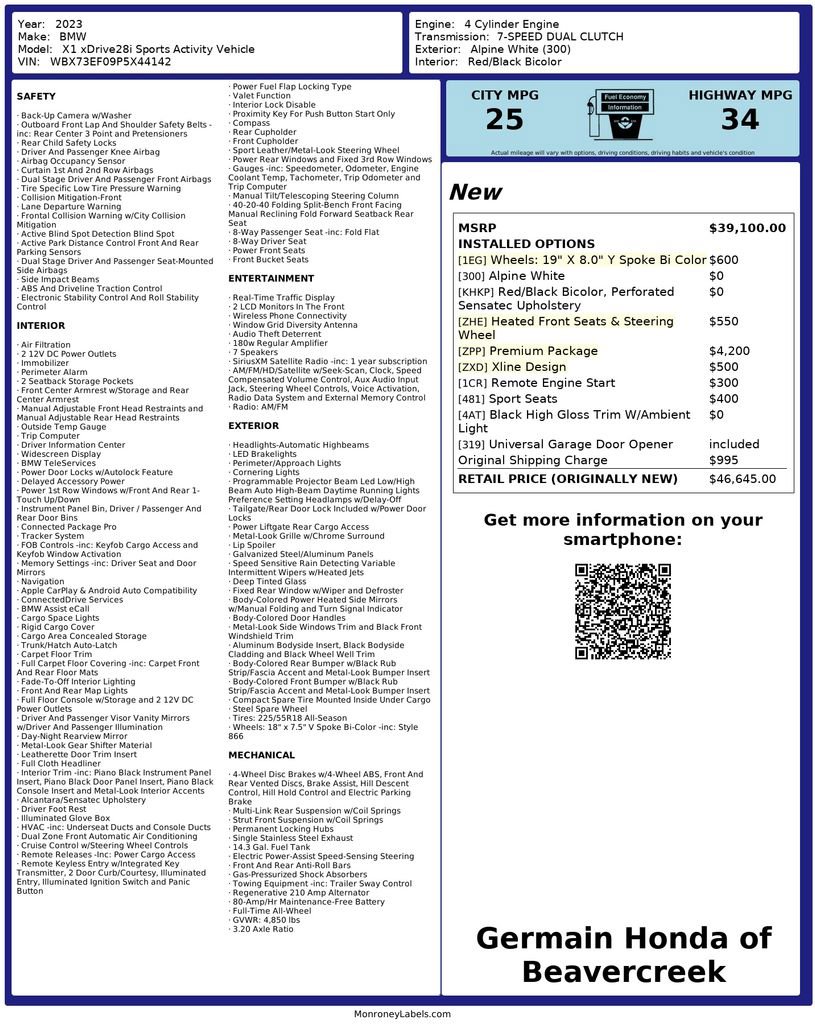 Used 2023 BMW X1 xDrive28i w/ Premium Package image 29