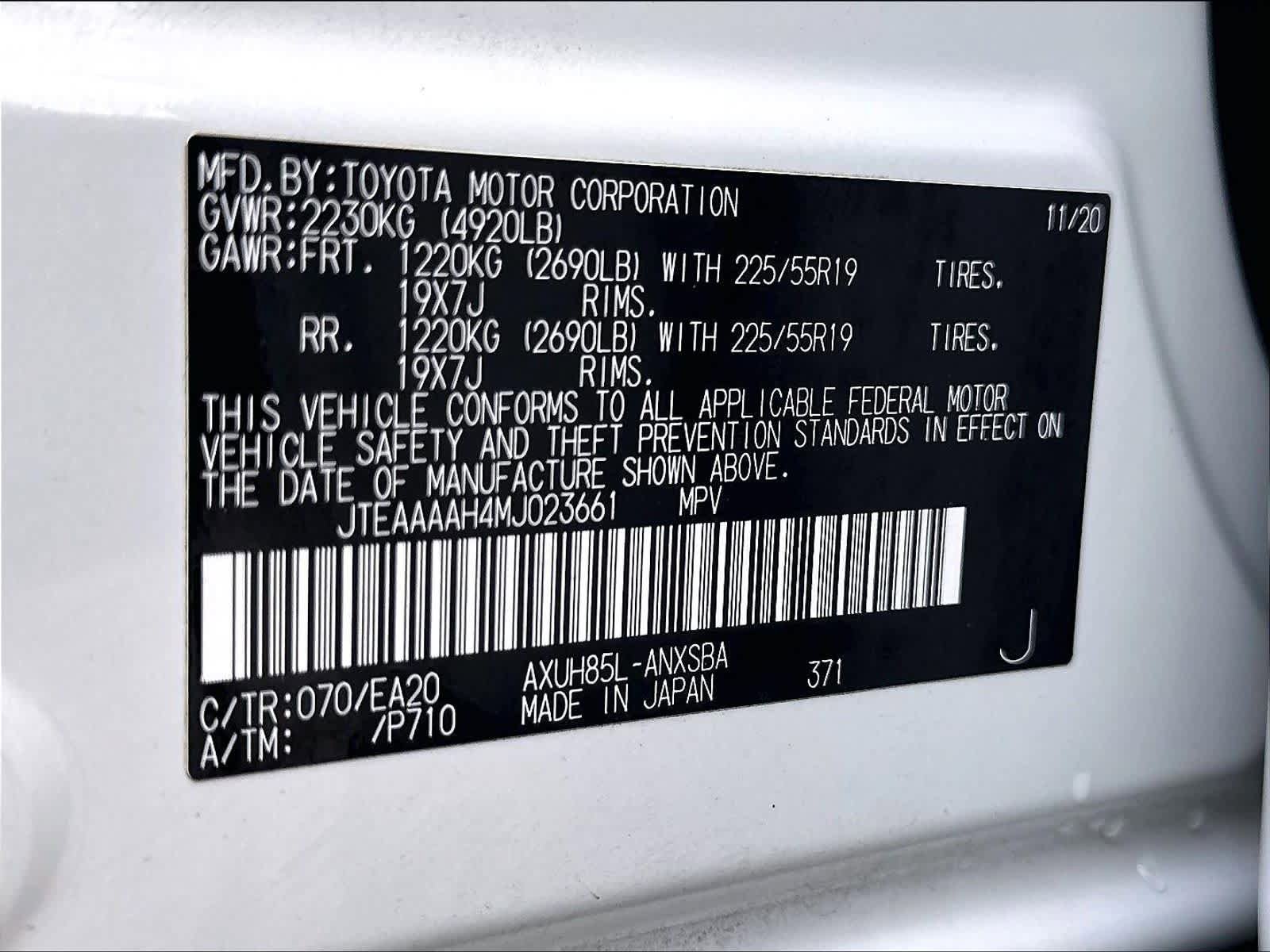Used 2021 Toyota Venza Limited w/ Carpet Mat Package (TMS) AWD/4WD image 35