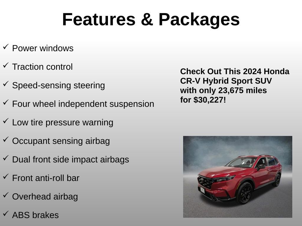 Certified 2024 Honda CR-V Sport image 12