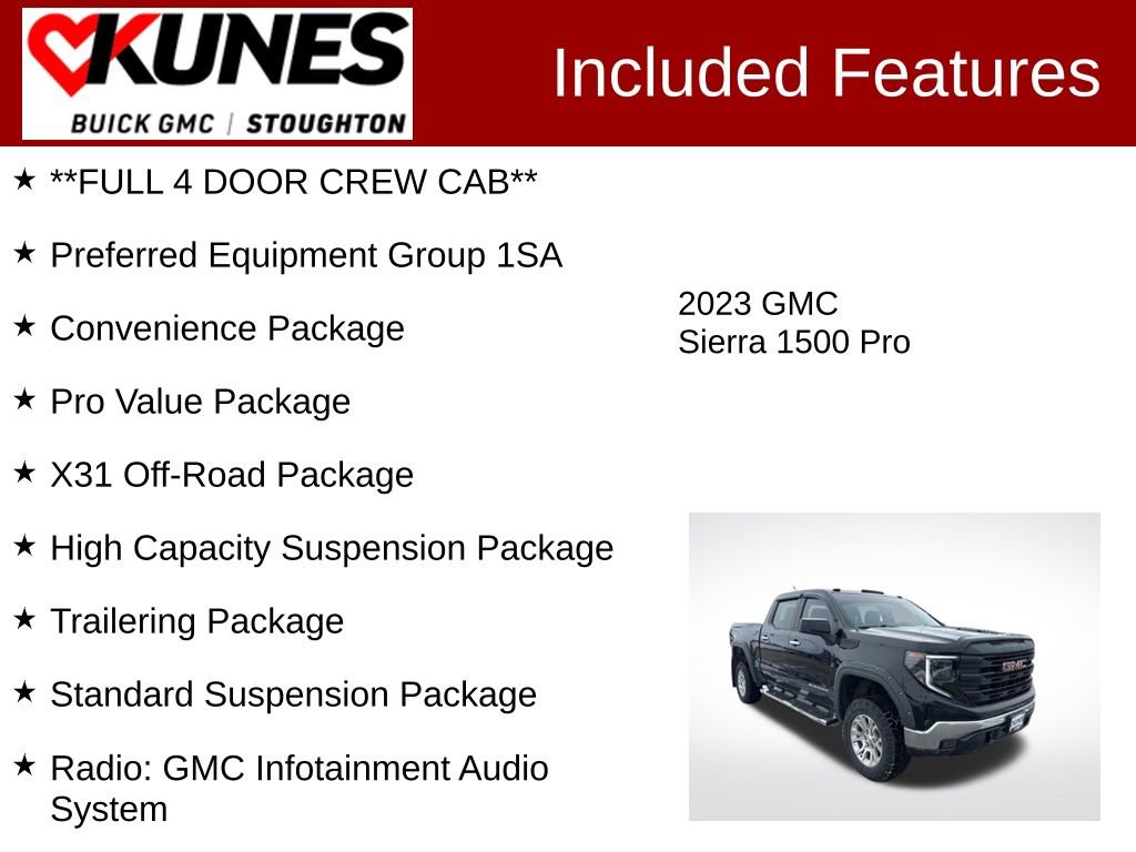 Used 2023 GMC Sierra 1500 Pro w/ Pro Value Package image 3