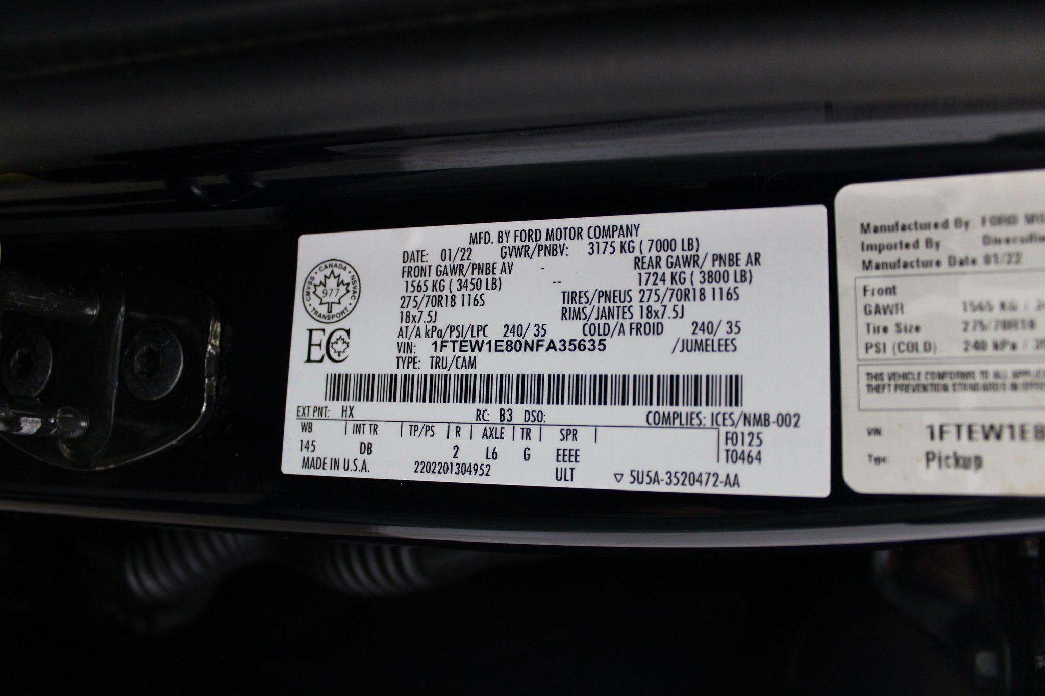 Used 2022 Ford F150 Tremor w/ Tow Technology Package image 50