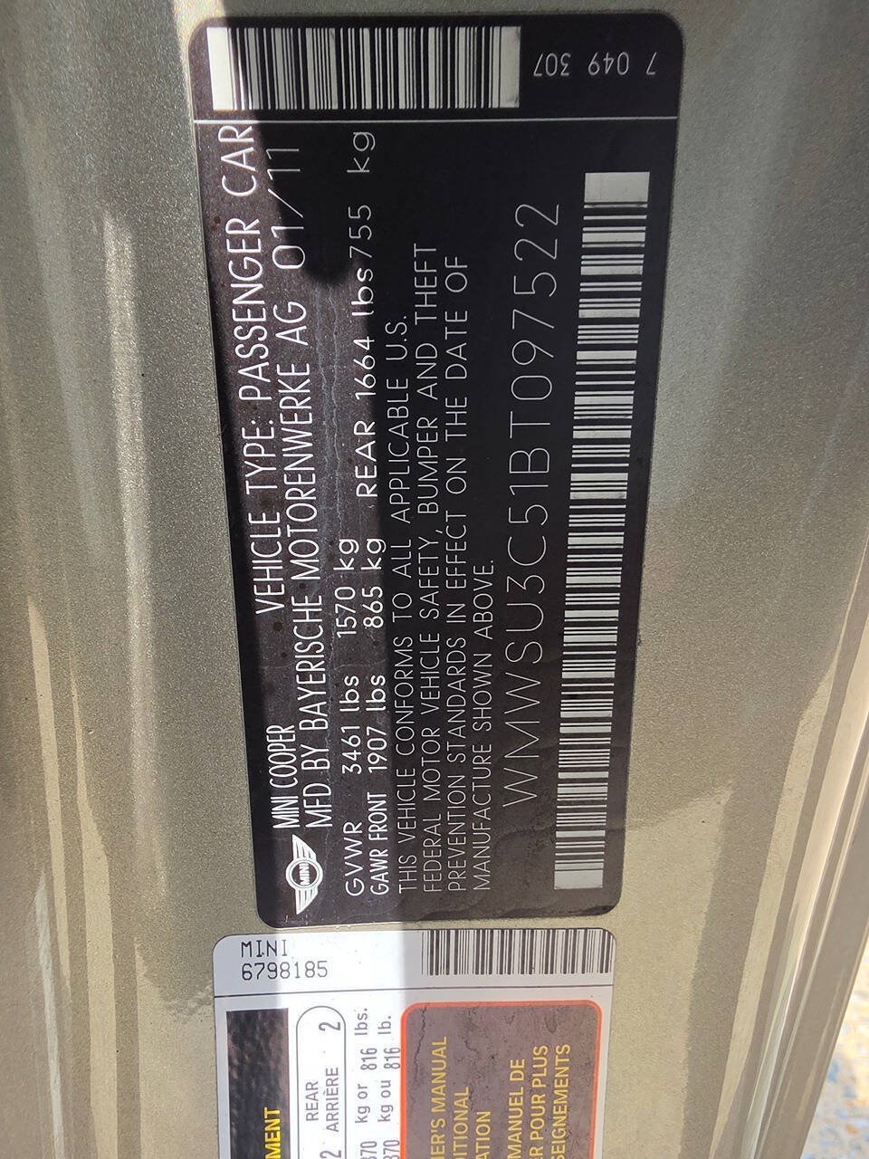Used 2011 MINI Cooper Hardtop FWD image 40