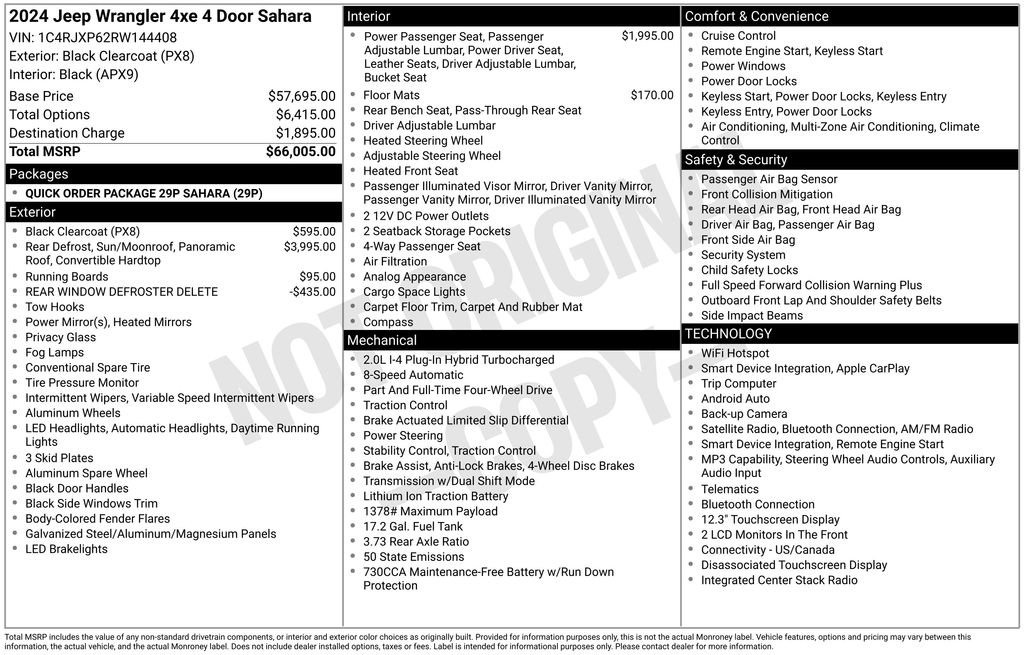 Certified 2024 Jeep Wrangler Unlimited Sahara AWD/4WD image 37