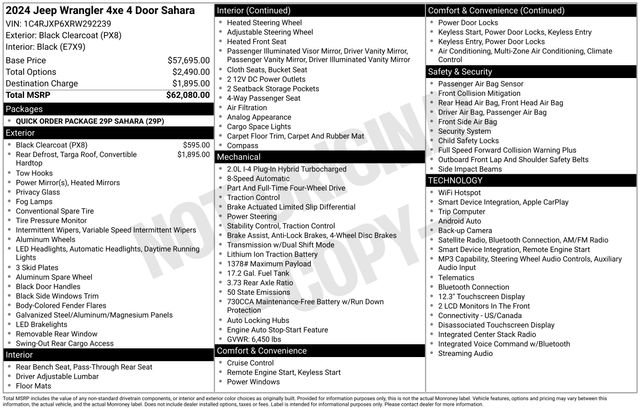 Used 2024 Jeep Wrangler Unlimited Sahara AWD/4WD image 41