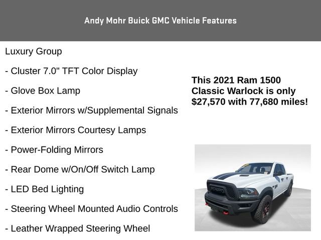 Used 2021 RAM 1500 Classic Warlock AWD/4WD image 10