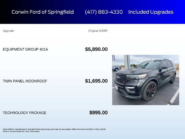 Certified 2023 Ford Explorer ST w/ Equipment Group 401A AWD/4WD image 6