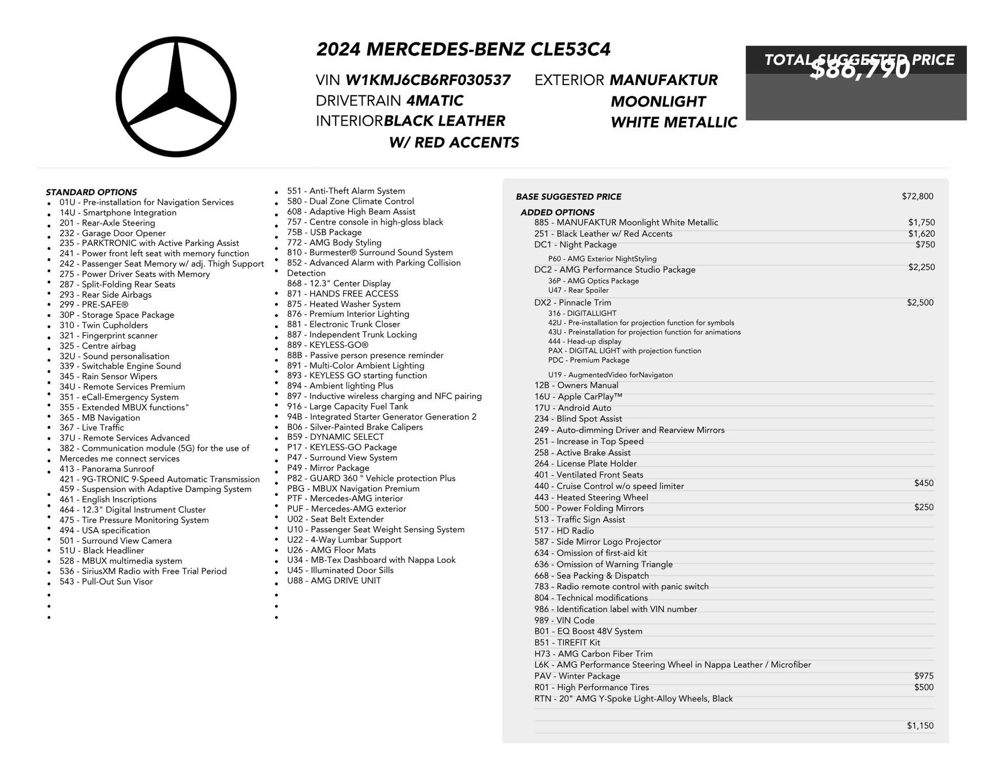 Used 2024 Mercedes-Benz CLE 53 AMG 4MATIC image 81