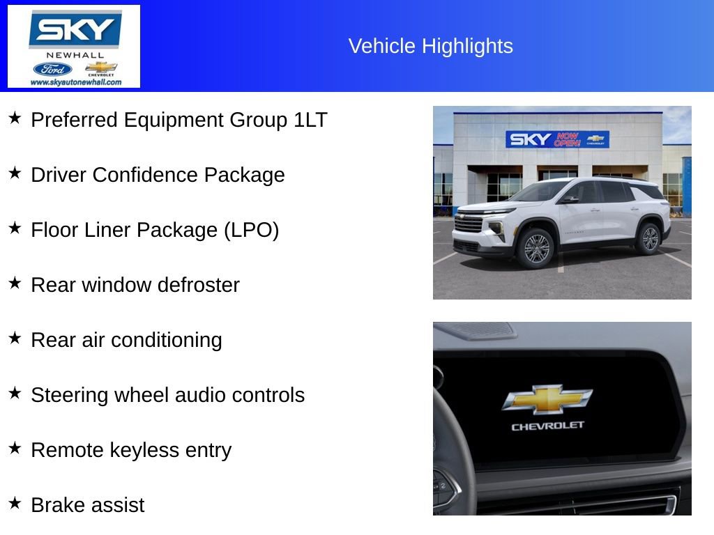 New 2025 Chevrolet Traverse LT w/ Driver Confidence Package image 12