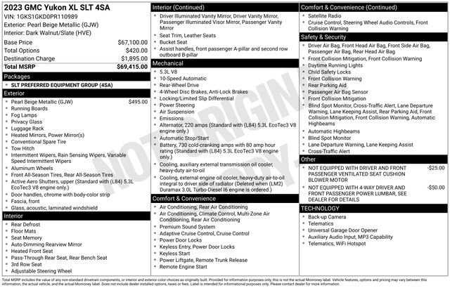 Used 2023 GMC Yukon XL SLT image 29