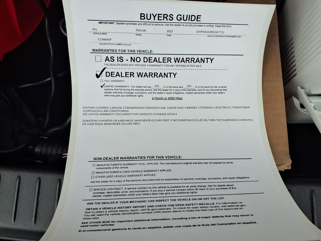 Used 2023 Kia Telluride EX w/ EX Captain's Chair Package image 37