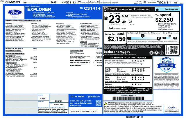 New 2026 Ford Explorer ST-Line w/ ST-Line Street Pack AWD/4WD image 47