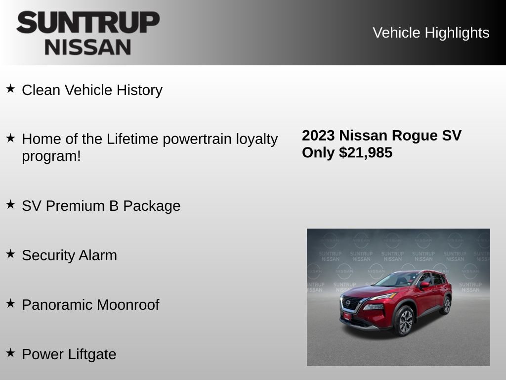 Used 2023 Nissan Rogue SV w/ SV Premium B Package FWD image 8