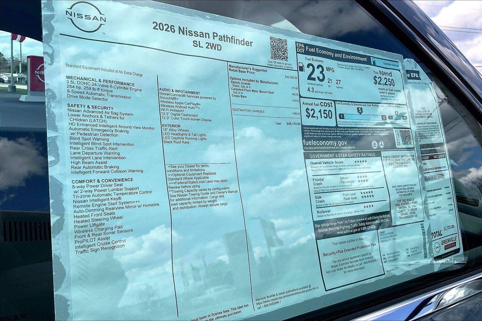 New 2026 Nissan Pathfinder SL FWD image 15