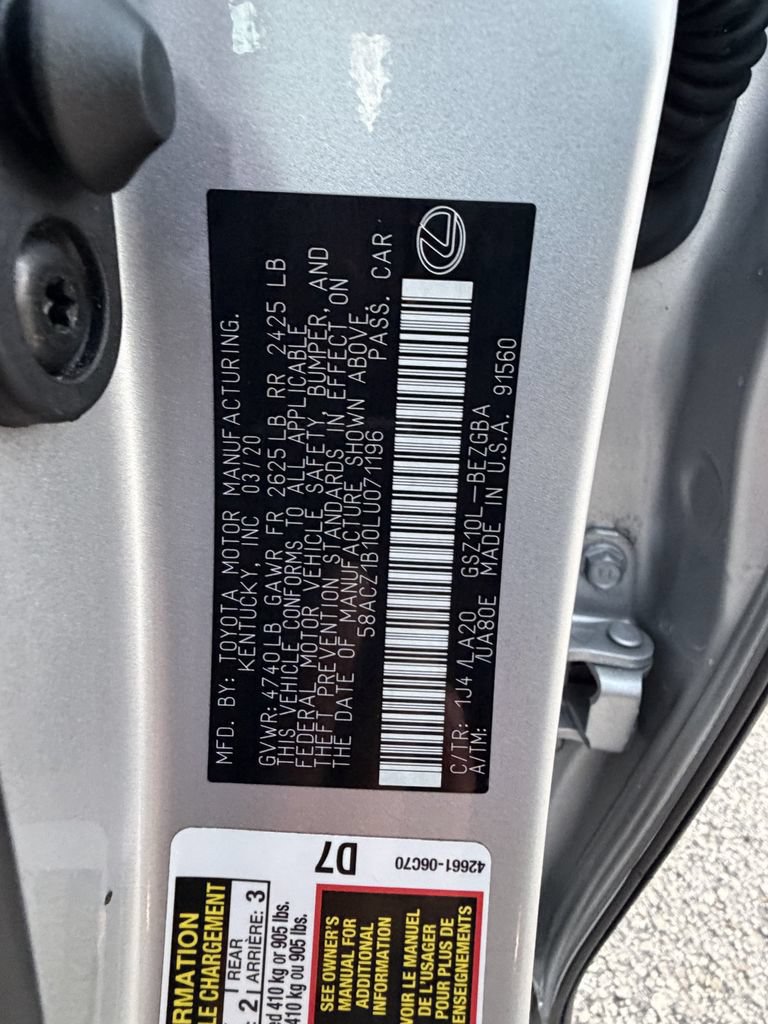 Used 2020 Lexus ES 350 w/ Accessory Package 2 FWD image 33