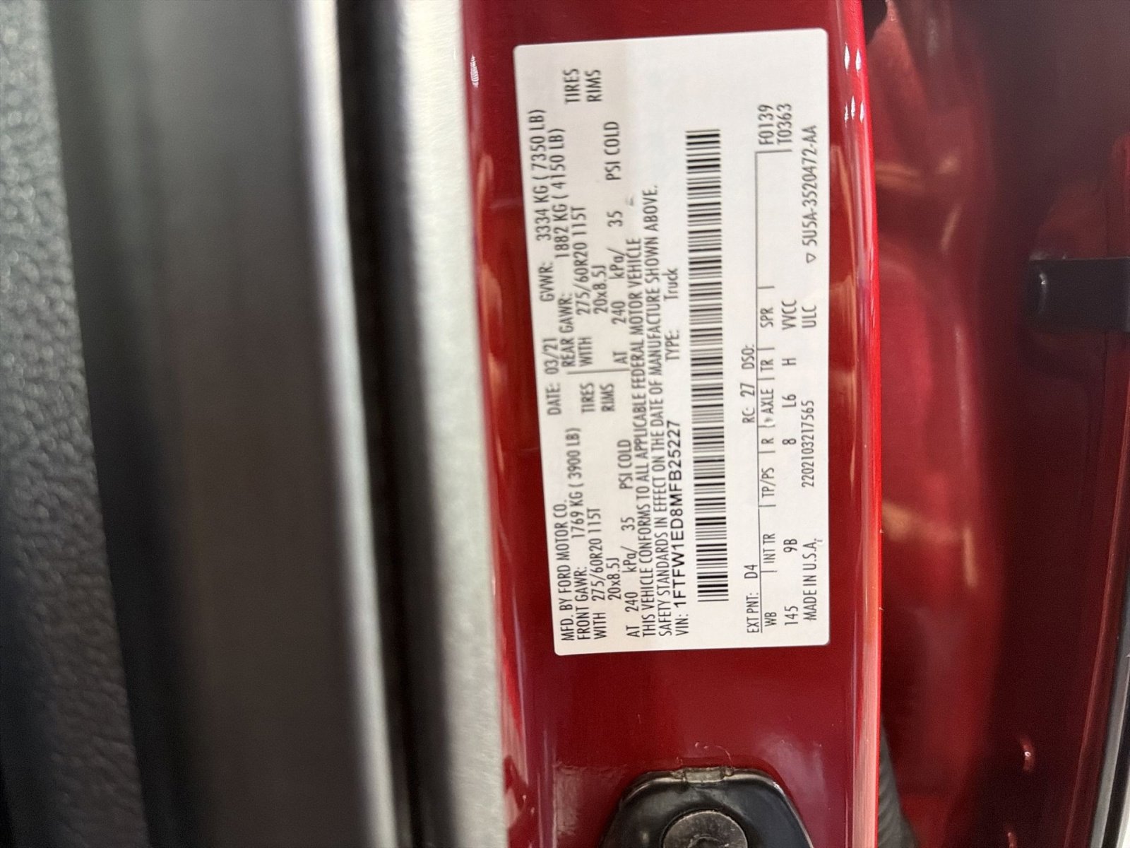 Used 2021 Ford F150 Platinum w/ Equipment Group 701A High image 51